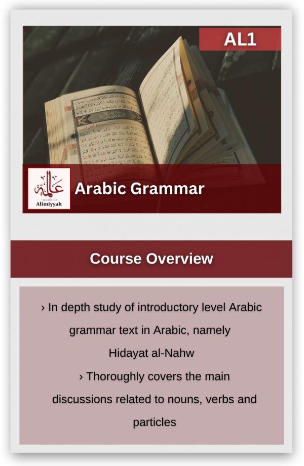 Arabic Grammar (AL1)